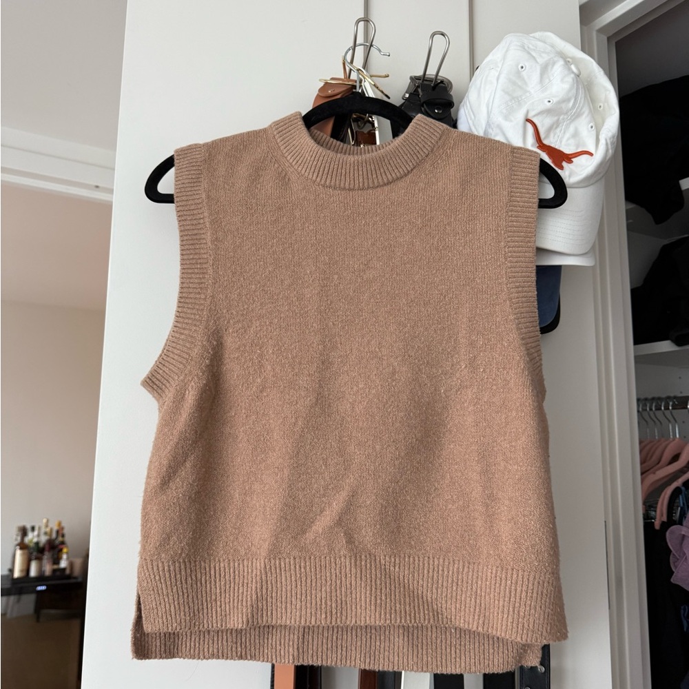 French Connection Camel Knit Sweater